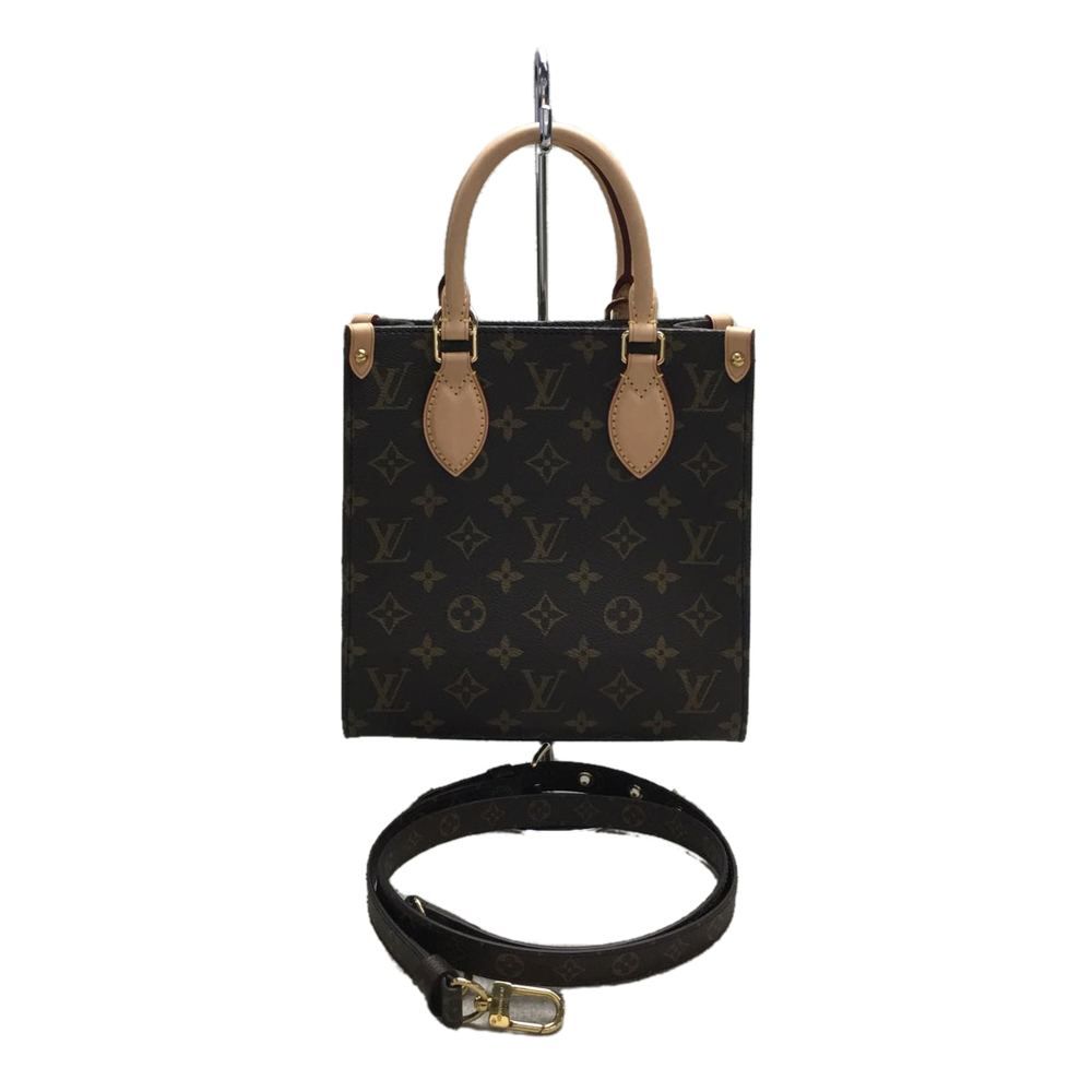 Louis Vuitton Sac Plat Monogram Leather Shoulder Bag
